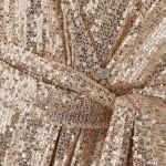 2024 New Sequin Dress For Women Long Lantern Sleeve V Neck Lace Up Waist Wedding Guest Wrap Dresses Evening Party Robe Vestidos