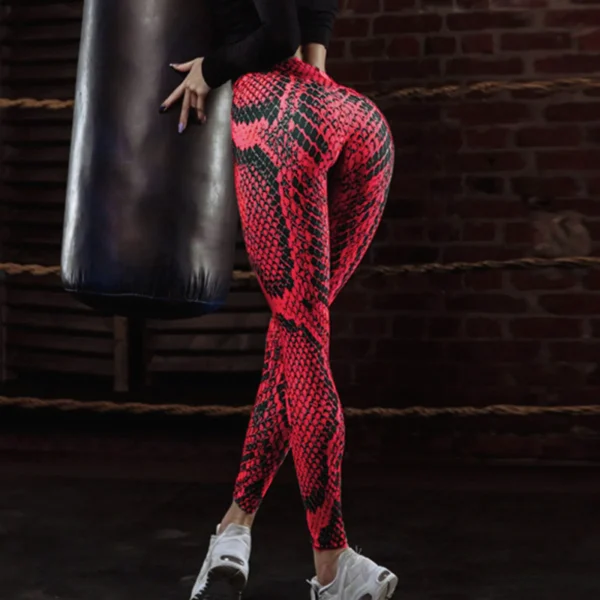 3D Snake Print Legging Yoga Pants Woman Workout Sport Push Leggings Women Pant High Waist Tights Gym Pocket Legging Sweatpants