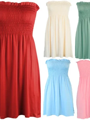 Elastic Chest Wrap Off Shoulder Mini Dress Sexy Strapless Swing Dress Sundress Women Casual Evening Party Gowns Vestido de festa