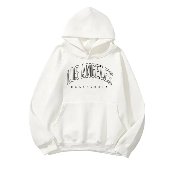 Letter Print Hoodies Women Vintage Winter Loose Hooded Shirt Harajuku Sweatshirt Y2k Clothes Warm Oversize Fleece Pullovers Coat