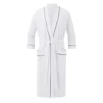 Long Sleeves Bathrobe For Men Long Thick Absorbent Terry Bath Robe Kimono Men Towel Bathrobe Solid Sleepwear Women Dressing Gown
