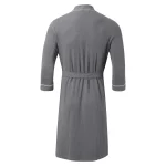 Long Sleeves Bathrobe For Men Long Thick Absorbent Terry Bath Robe Kimono Men Towel Bathrobe Solid Sleepwear Women Dressing Gown