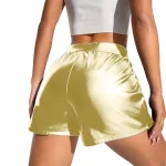Sexy Black PU Fashion Casual Summer Shorts Women Clothing Faux Leather Goth High Waisted Womens Shorts Y2k Dancing Short Pants