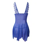Sexy Lingerie Set Women Porn Erotic Pajamas Lace Nightdress Sex Babydolls Clothes Transparent Dress With Panties Nighties Thongs