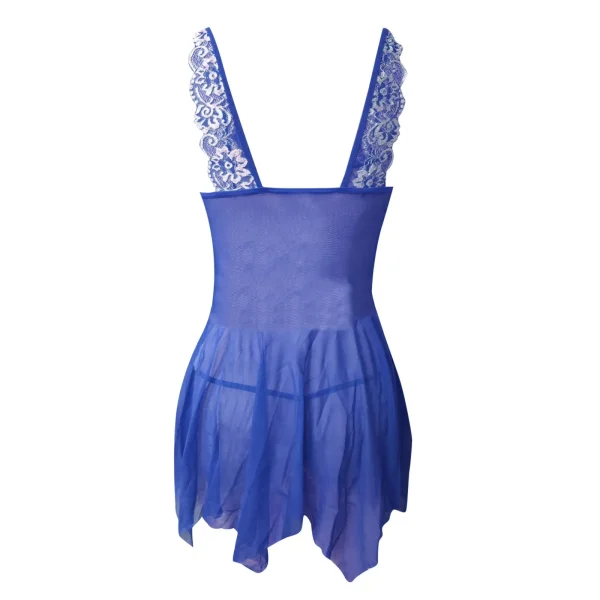 Sexy Lingerie Set Women Porn Erotic Pajamas Lace Nightdress Sex Babydolls Clothes Transparent Dress With Panties Nighties Thongs