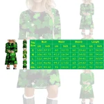 St Patricks Day Costumes Party Dress Women Long Sleeve Fur Collar 1950s Housewife Vintage