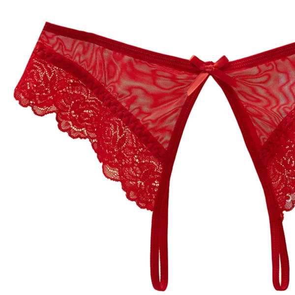 Women Panties Sexy Floral Lace Embroidery Black See Through Panty Underwear Brief Plus Crotchless Thong Lingerie Exotic G-String