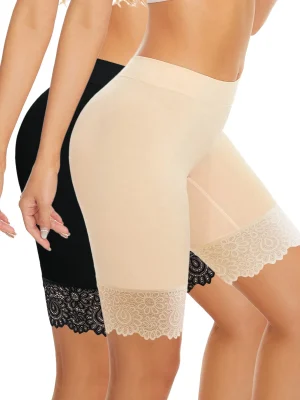 Women Shaper Yoga Shorts High Waist Body Shaper Underwear Slimming Shapewear Tummy Control Knickers Panty Seamless Lace Boyshort
