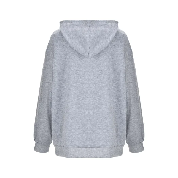 Women Solid Color Zipper Hoodies Harajuku Y2k Drawstring Long Sleeve Hooded Sweatshirts Korean Casual Pocket Jacket Streetwear