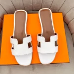 Top Quality Luxury Fashion Slides Women Leather Flip Flops Summer Ladies Beach Slippers Platform Female Flat Walk Casual Sandals