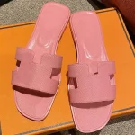 Top Quality Luxury Fashion Slides Women Leather Flip Flops Summer Ladies Beach Slippers Platform Female Flat Walk Casual Sandals
