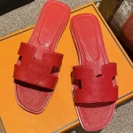 Top Quality Luxury Fashion Slides Women Leather Flip Flops Summer Ladies Beach Slippers Platform Female Flat Walk Casual Sandals
