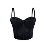 Chain Transparent Strapless Top Fashion Casual Outerwear Boned Bra Shapewear Fitted Slimming Boned Top