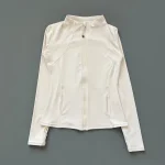 Quick Dry Stand Up Collar Fitness Jacket For Women Slim-Fit Zipper Yoga Wear Long Sleeve Breathable Running Sports Cycling Top