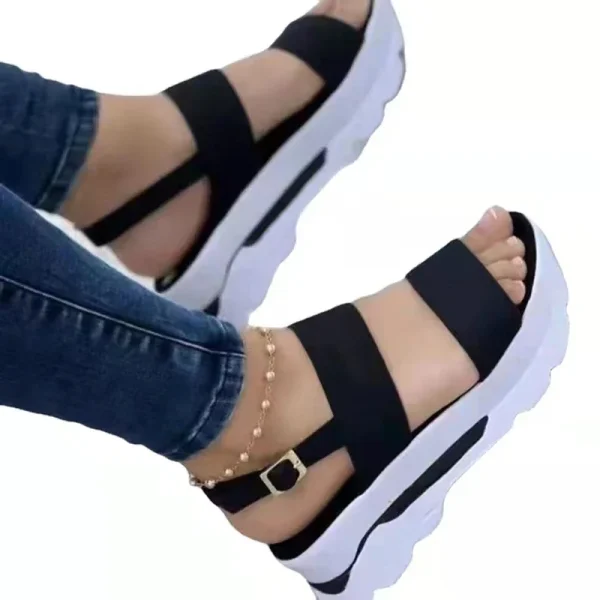 Women's Wedges Sandals Summer New Woman Low Platform Shoes Sandals Heeled Fashion Shoes Female Footwear Wedges Shoes
