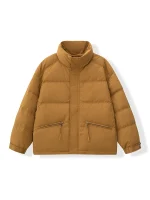 LU Autumn and Winter Stand Collar Down Jacket Casual White Duck Down L21