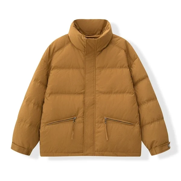 LU Autumn and Winter Stand Collar Down Jacket Casual White Duck Down L21