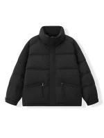 LU Autumn and Winter Stand Collar Down Jacket Casual White Duck Down L21