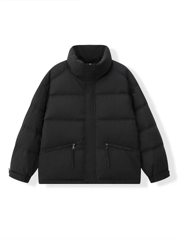 LU Autumn and Winter Stand Collar Down Jacket Casual White Duck Down L21