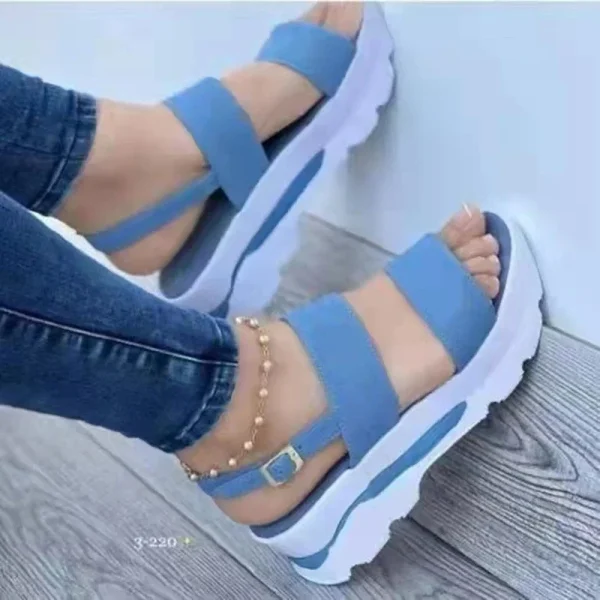 Women's Wedges Sandals Summer New Woman Low Platform Shoes Sandals Heeled Fashion Shoes Female Footwear Wedges Shoes