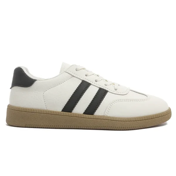 Plus Size 2025 Lace Up Women's Vulcanize Shoes Mixed Colors Outdoor Walking Flat with Sneakers Versatile Ladies Casual Shoes